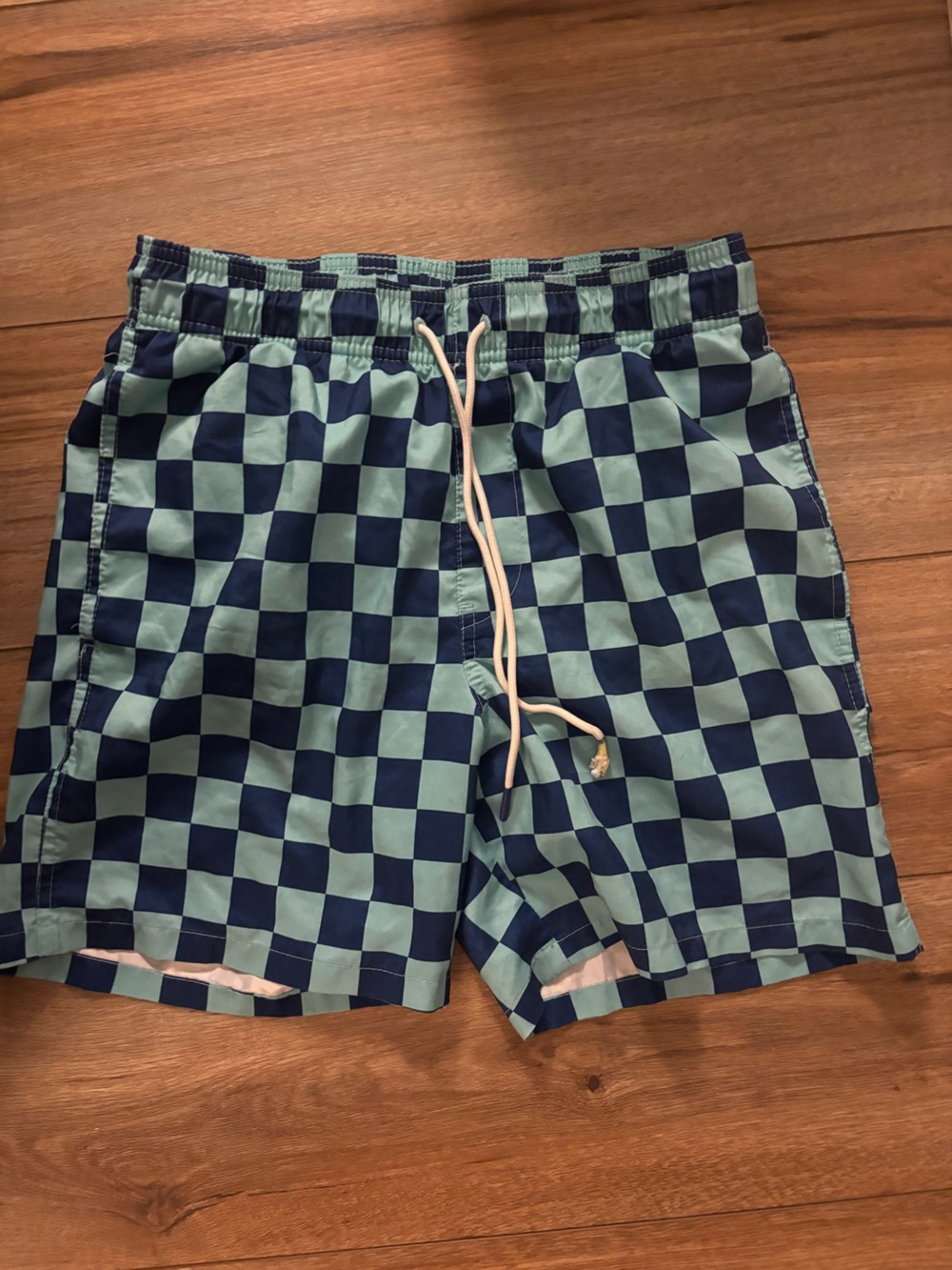 Men's Checkered Swim Shorts - Goodfellow and Co
